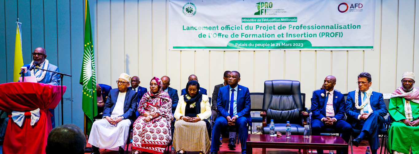 Intervention de S.E.M AZALI Assoumani, Président de l’Union des Comores, à l’occasion de la Cérémonie de Lancement Officiel  du Projet de Professionnalisation de l’Offre de Formation et Insertion – (PROFI)